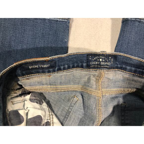 Lucky Brand Brook Straight Jeans women  Medium Wash Denim vintage, comfortable - Picture 5 of 8
